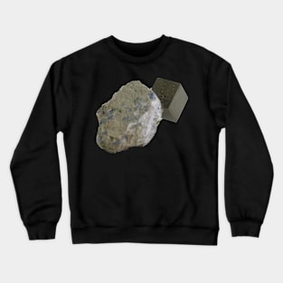 Pyrite Mineral Sample Crewneck Sweatshirt